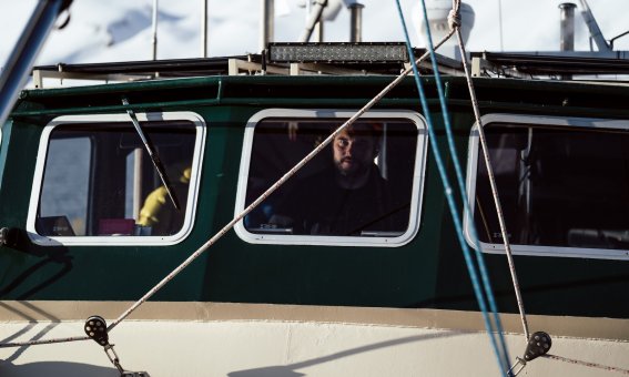 segelboot, brücke, 3 fenster, vertauung