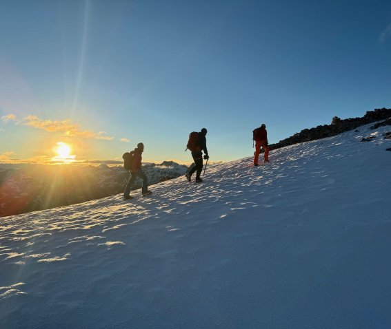 Sonnenaufgang Aufstieg zum Piz Palü