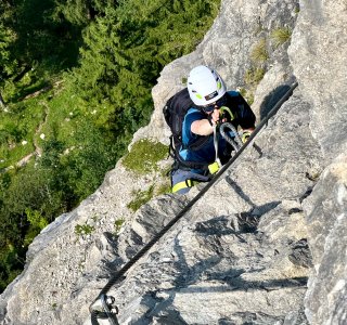 ostrachtaler klettersteig obere teil