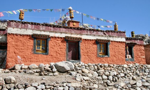 kloster, tibet, Shisha Pangma trekking