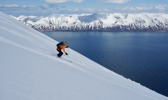 Eine Skitourenreise nach Island hinterlässt bleibende Eindrücke. Die Anreise von Reykjavik quer durch die Vulkaninsel bis hoch an die Fjorde des Nordens ist nur der Auftakt für eine Woche mit traumhaften Skiabfahrten und Aufstiegen direkt über dem blauen Meer.