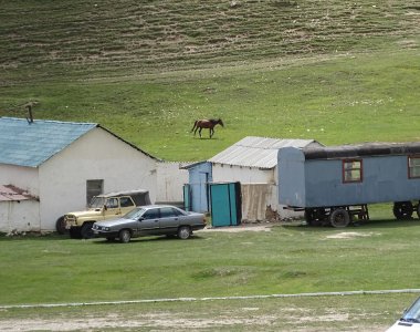 normaden camp in kirgistan