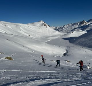 Hskitourengruppe, aufstieg, fimbatal, silvretta