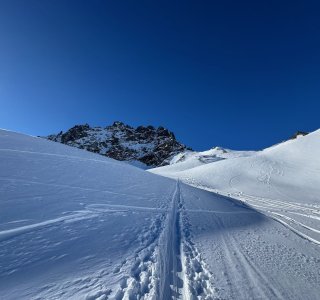 Heidelberger Hütte, Skitourenkurs, aufstieg kronenjoch