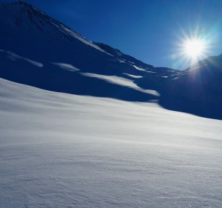 Skitourenkurs Heidelberger Hütte, aufstieg zur forcla val gonda