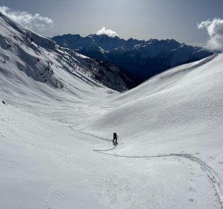 aufstieg fenetre de sereina, valle d'aosta