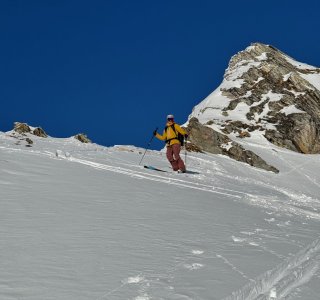 abfahrt vom Fenêtre de Sereina, 2547m, la salle