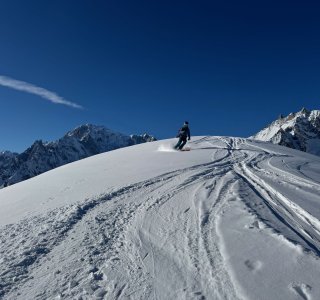 abfahrt von testa bernarda, valle d'aosta