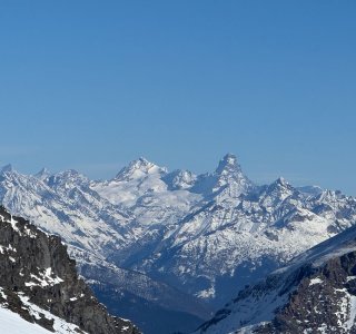 matterhorn und weisshorn von sueden