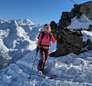 skitourengeherin, aostatal, gran paradiso, valgrisenche