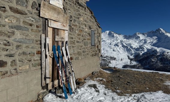 alte huette, tourenski, valgrisenche, aostatal