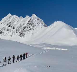 spitzbergen, gruppe skitour, aufstieg