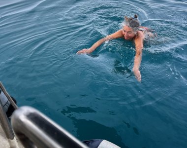 schwimmen in spitzbergen