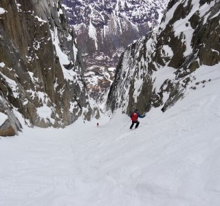 Skitouren Narvik, tverrfjellet, couloir