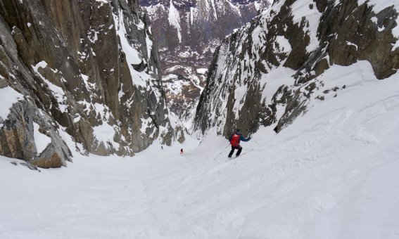 Skitouren Narvik, tverrfjellet, couloir