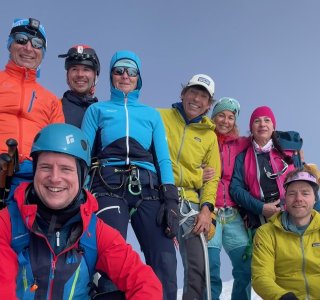 Hochtouren Wallis, spaghetti runde, 2 gruppen mit bergfuehrer