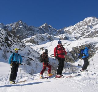 Freeride Gressoney, skifahrergruppe, Vincentpyramide