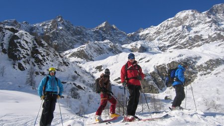 Freeride Gressoney, skifahrergruppe, Vincentpyramide