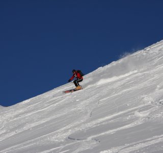 Gressoney / Alagna Freeride, skifahrer, tiefschnee
