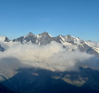 Alphubel, Täschhorn, Dom, Lenzspitze, Nadelhorn