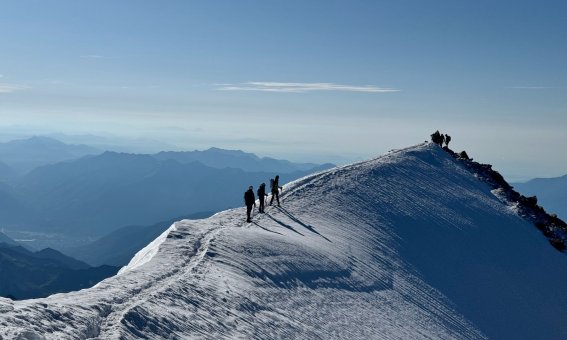 Weissmies (4017 m) Normalweg von der Weissmies Hütte über Hohsaas