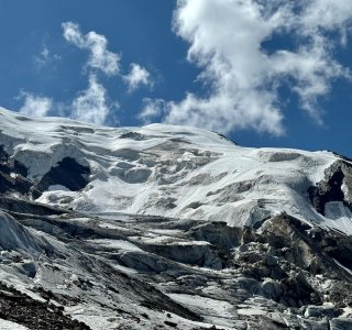 Weissmies NW-Flanke (Normalweg), Hochtour Wallis, Saas Fee
