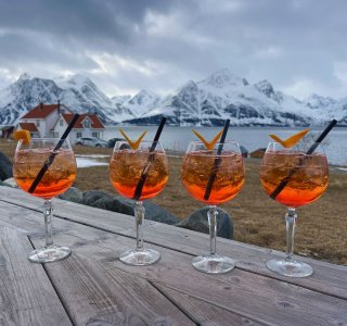 aperol a la Lyngen Alps