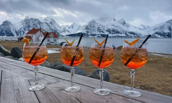 aperol a la Lyngen Alps