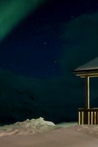 Lyngen 2020 Nordlichter über dem Lyngenfjord