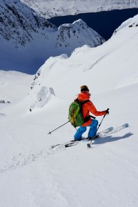 Lyngen 2020 Abfahrtsvariante am Storgalten