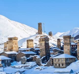 Skitouren Mestia, Georgien, Wehrtürme