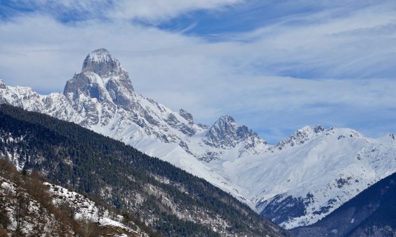 Ushguli, skitouren mestia, georgien
