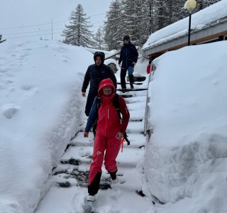 viel Neuschnee im Tessin, Val bedretto