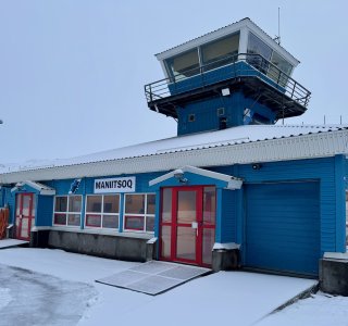 Grönland, tower flughafen Maniitsoq
