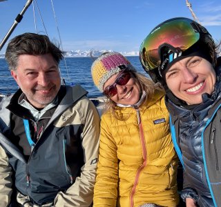 3 teilnehmer auf der ocean b -Svalbard 2026 -