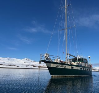 Svalbard 26 - S/ Ocean B vor Anker
