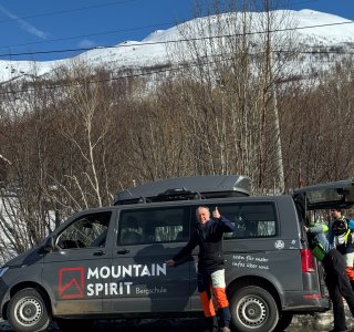 zurück am auto, nach der tour zum sorbmegaisa
