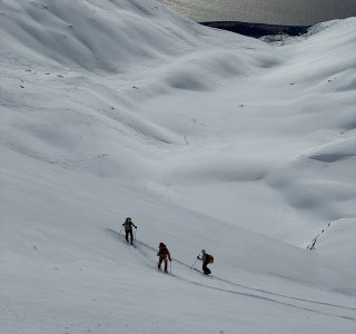 aufstieg zum nordmannnviktinden, kåfjord alps