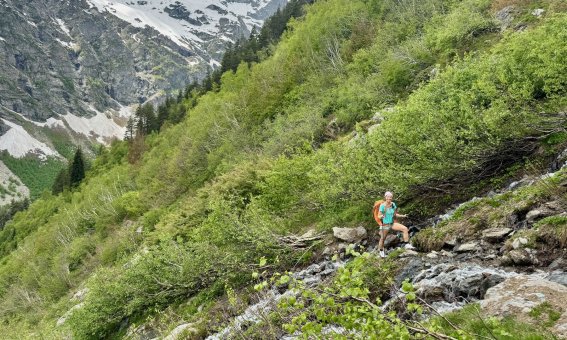 Dolra Peak, 3.832 m, weg zum ushba glacier