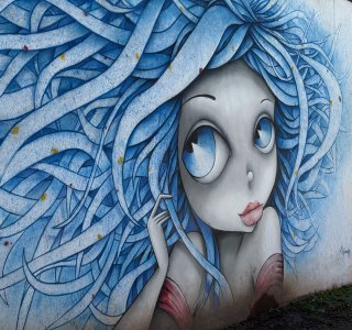 Grafity in Kutaissi, Altstadt