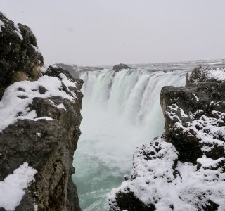 08 Godafoss Nahaufnahme, mehr als nur Skitouren, auch Naturwunder inklusive