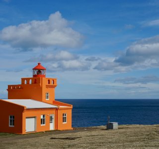 12 Sauðanesviti, ein Leuchtturm bei Siglufjörður (Baujahr 1933:34)