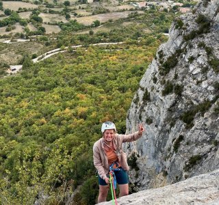 Kletterkurs Orpierre, Abseilen Mehrseilänge