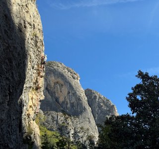 Kletterkurs Orpierre, klettern im Sektor Le Belleric