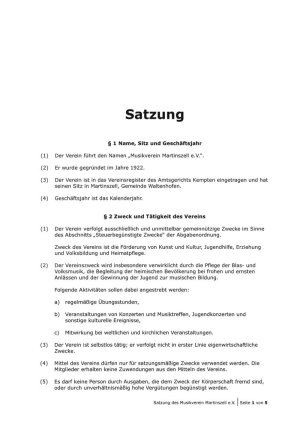 Satzung