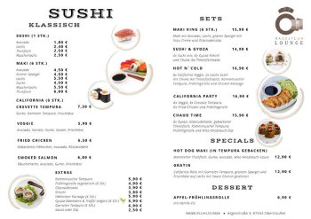 Jeder Dienstag-Sushi Tag