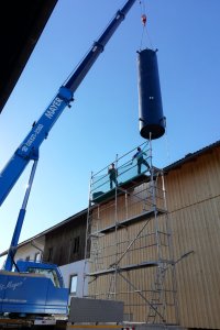 Einbringung Pufferspeicher