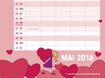 Familienkalender Mai