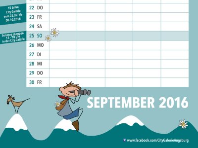 Familienkalender September
