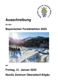 Aussschreibung ForstBiathlon 2025